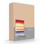 Hoeslaken camel Double Jersey