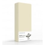 splittopper hoeslaken camel Double Jersey