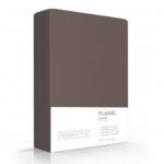 Laken taupe flanel
